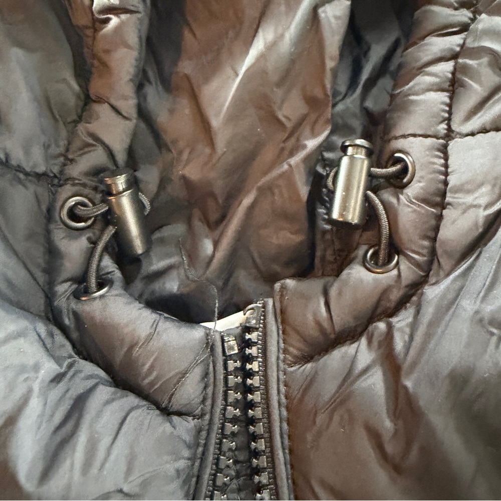 Madden Girl Black Puffer Jacket with Hood Sz L - Picture 4 of 12